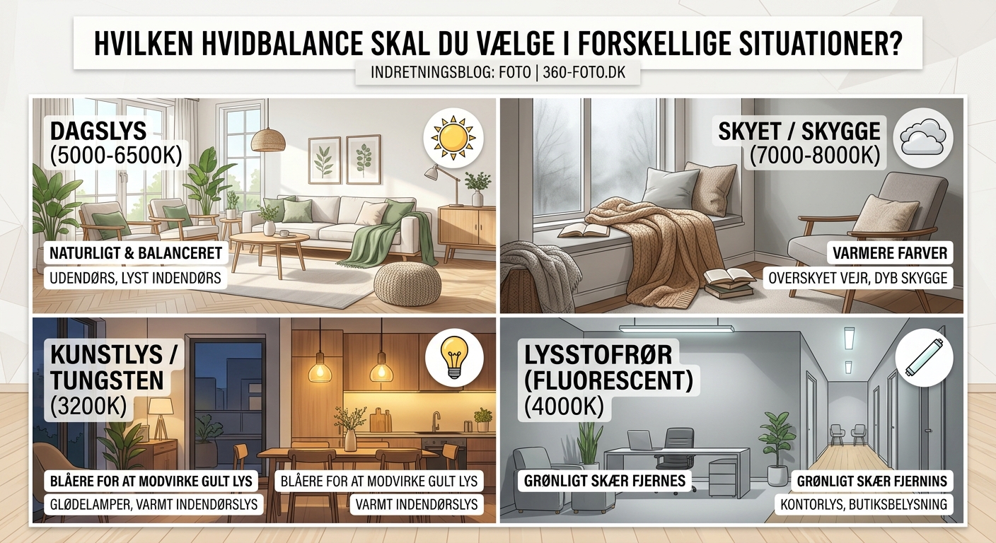 Hvilken hvidbalance skal du vælge i forskellige situationer? - Illustration 1