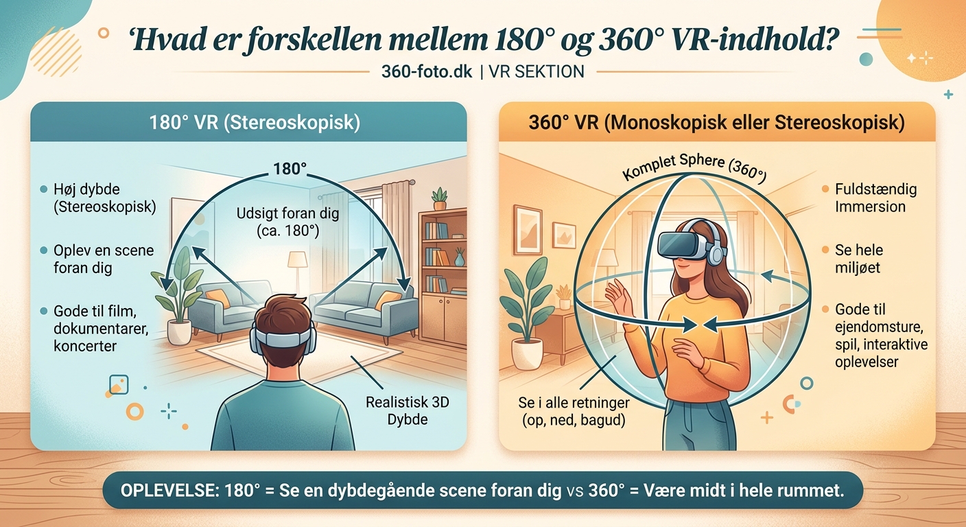 Hvad er forskellen mellem 180° og 360° VR-indhold? - Illustration 2