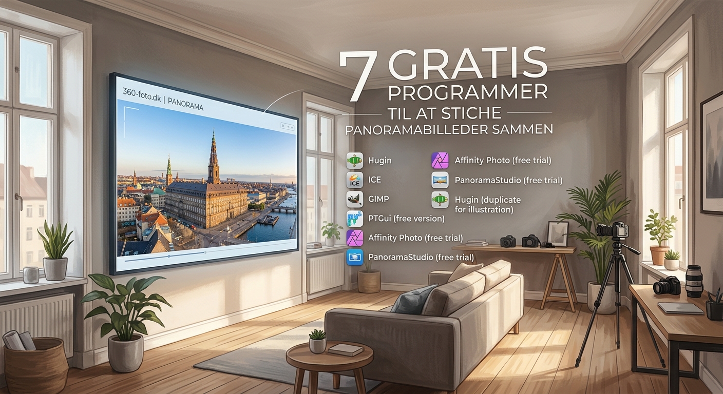 7 gratis programmer til at stiче panoramabilleder sammen - Illustration 1
