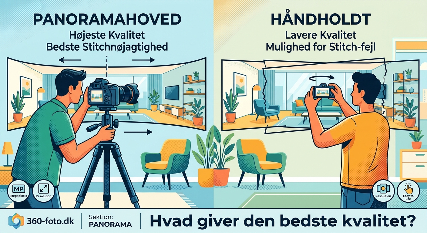 Panoramahoved vs. håndholdt: Hvad giver den bedste kvalitet? - Illustration 1