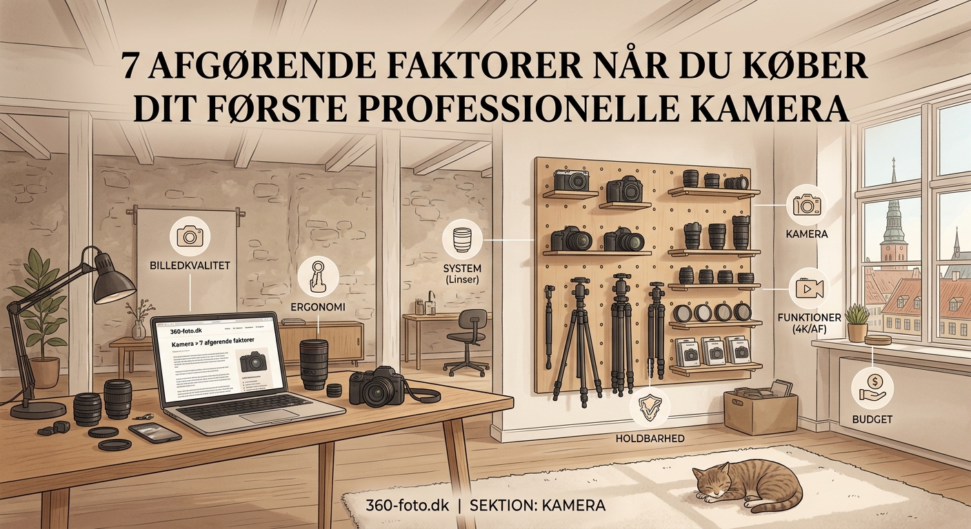 7 afgørende faktorer når du køber dit første professionelle kamera - Illustration 1
