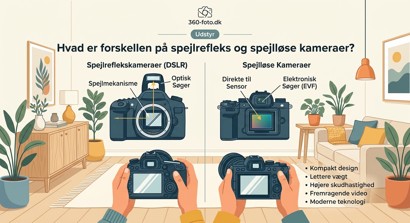 Hvad er forskellen på spejlrefleks og spejlløse kameraer? - Illustration 2