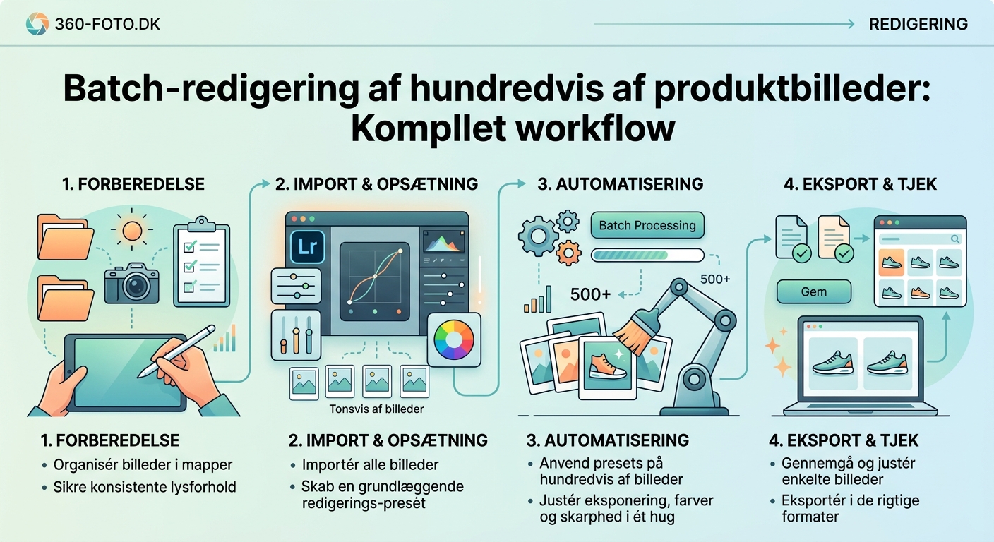 Batch-redigering af hundredvis af produktbilleder: Komplet workflow - Illustration 1