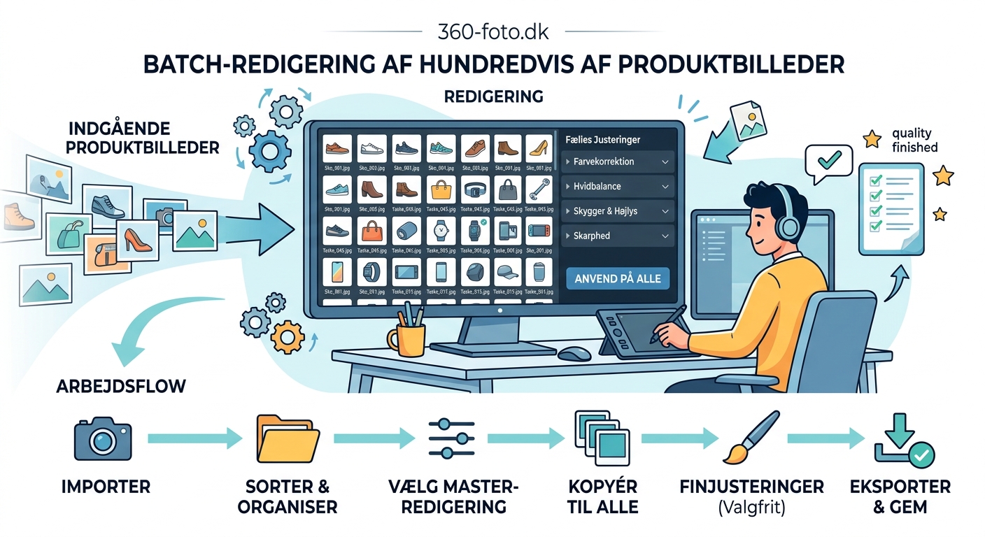 Batch-redigering af hundredvis af produktbilleder: Komplet workflow - Illustration 2