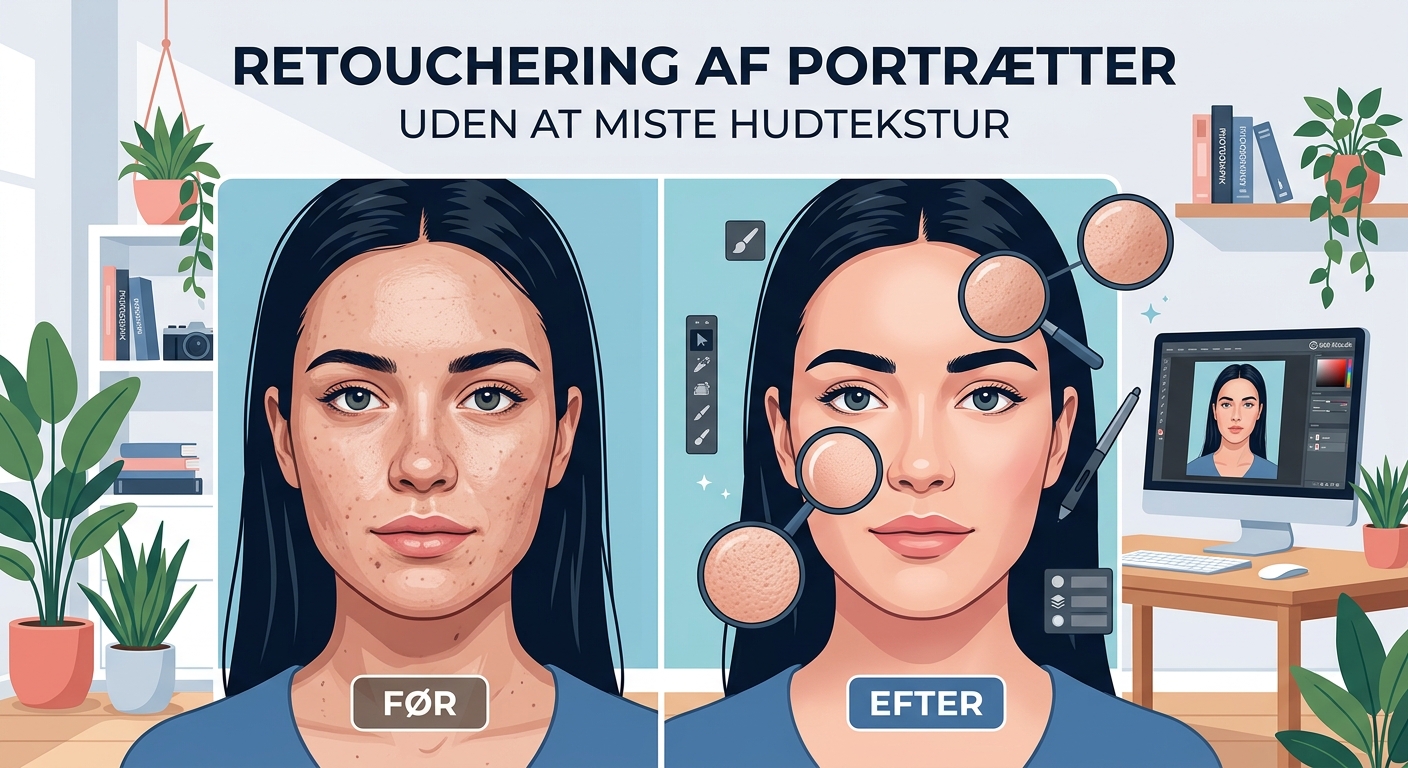 Retouchering af portrætter uden at miste hudtekstur - Illustration 2