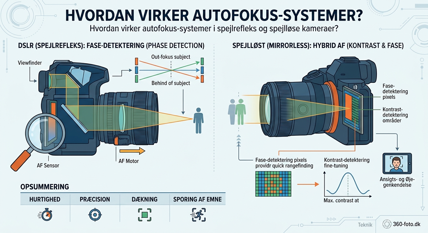 Hvordan virker autofokus-systemer i spejlrefleks og spejlløse kameraer? - Illustration 1