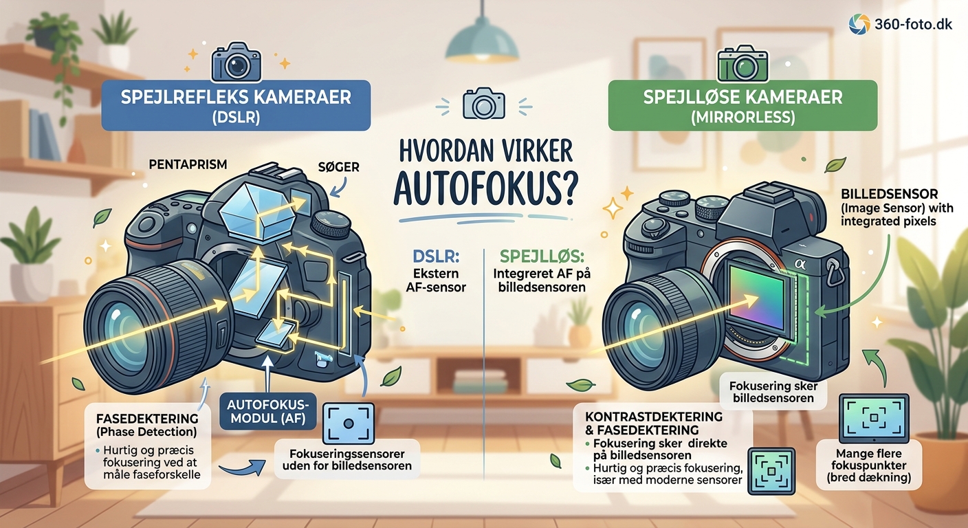Hvordan virker autofokus-systemer i spejlrefleks og spejlløse kameraer? - Illustration 2