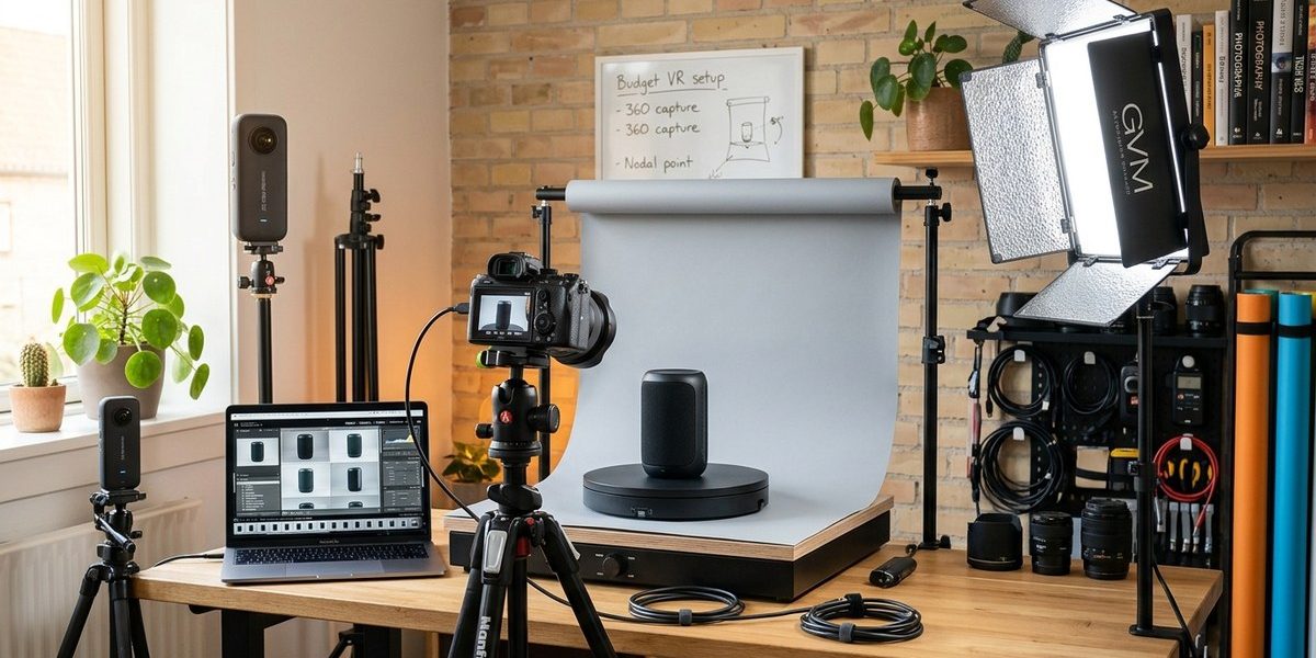 Sådan bygger du et VR-studie til produktfotografering på budget